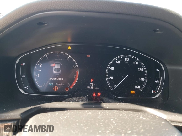 2019 Honda Accord Sport with VIN 1HGCV1F38KA020985, listed as a Copart auction lot 61280645 with 111,281 mi miles and Non repairable. Bid and sale history available at DreamBid. Image 9.