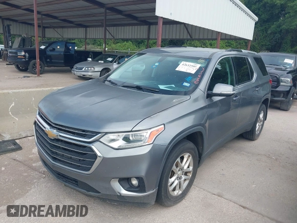 2018 Chevrolet Traverse LT Cloth with VIN 1GNERGKW9JJ253231, listed as a IAAI auction lot 42632505 with 108,673 mi miles and . Bid and sale history available at DreamBid. Image 2.