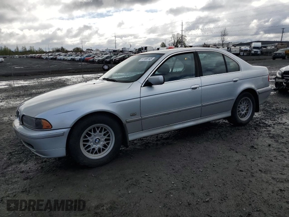2001 BMW 5 Series 525i z VIN WBADT43431GX22910, wystawiony jako Copart lot #51166145 z przebiegiem 153 615 mil mil oraz Szkoda całkowita • Salvage title. Historia ofert i sprzedaży dostępna na DreamBid. Obrazek 1.