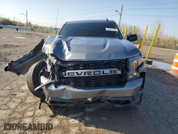 2021 Chevrolet Silverado 1500 Custom with VIN 3GCPWBEK4MG428142, listed as a Copart auction lot 52232105 with 51,129 mi miles and Salvage Title. Bid and sale history available at DreamBid. Image 5.
