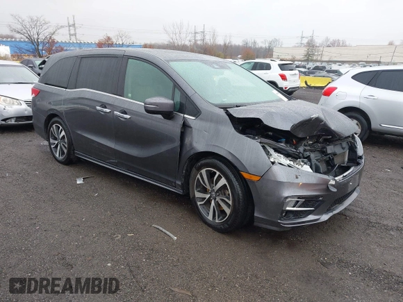 2019 Honda Odyssey Elite with VIN 5FNRL6H91KB048535, listed as a IAAI auction lot 40906579 with 37,322 mi miles and . Bid and sale history available at DreamBid. Image 1.