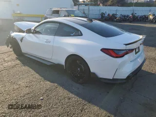 2022 BMW M4 Competition with VIN WBS33AZ09NCJ20276, listed as a Copart auction lot 42850615 with Not Provided miles and Salvage Title. Bid and sale history available at carsss.com. Image 2.