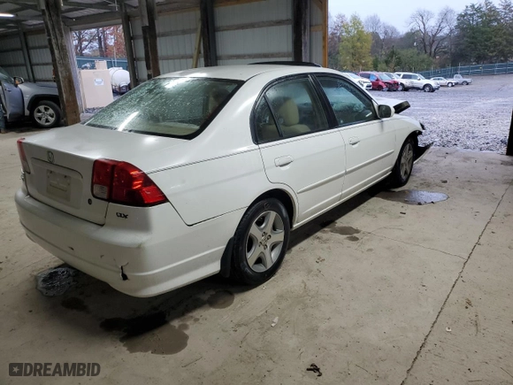 2004 Honda Civic EX with VIN 2HGES26854H515538, listed as a Copart auction lot 81315464 with 213,728 mi miles and Clean Title. Bid and sale history available at carsss.com. Image 3.