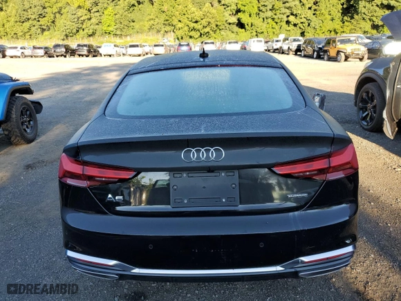 2024 Audi A5 Sportback S line Premium with VIN WAUDACF55RA027816, listed as a Copart auction lot 67306724 with 3,622 mi miles and Salvage Title. Bid and sale history available at carsss.com. Image 6.