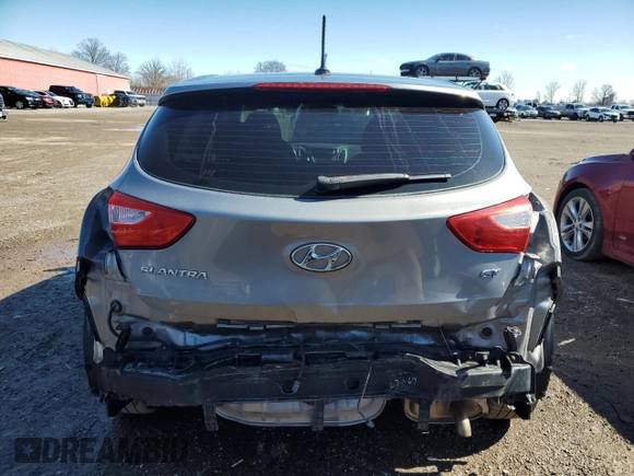 2013 Hyundai Elantra GT with VIN KMHD35LEXDU150544, listed as a Copart auction lot 47969305 with 115,059 mi miles and Salvage Title. Bid and sale history available at carsss.com. Image 6.