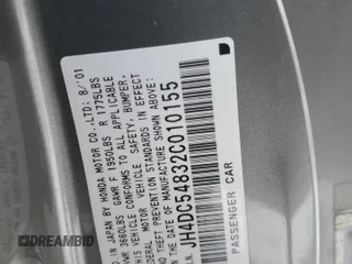 2002 Acura RSX Auto with VIN JH4DC54832C010155, listed as a Copart auction lot 41768495 with 217,946 mi miles and Salvage Title. Bid and sale history available at carsss.com. Image 13.