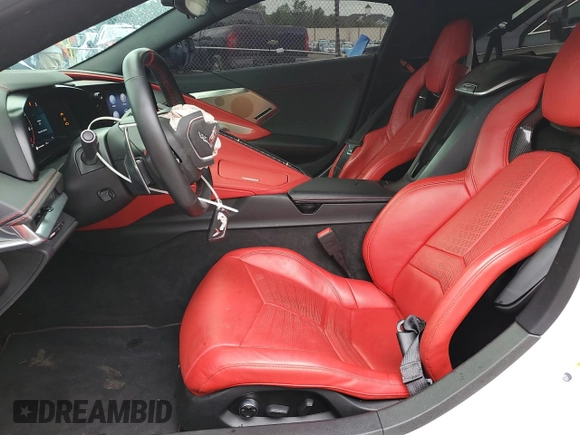 2023 Chevrolet Corvette 2LT with VIN 1G1YB2D41P5113385, listed as a Copart auction lot 57775785 with 16,035 mi miles and Salvage title. Bid and sale history available at DreamBid. Image 7.