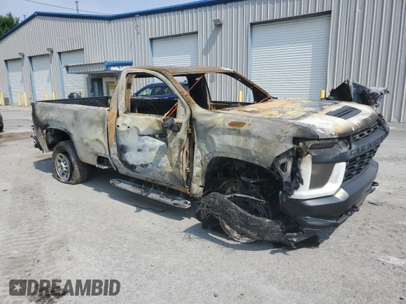 2020 Chevrolet Silverado 3500HD Work Truck with VIN 1GC3YSEY0LF252381, listed as a Copart auction lot 58845434 with 0 mi miles and Salvage Title. Bid and sale history available at carsss.com. Image 4.