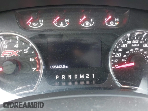 2013 Ford F-150 XL with VIN 1FTFW1EF6DKD21272, listed as a IAAI auction lot 41509919 with 95,442 mi miles. Bid and sale history available at carsss.com. Image 7.