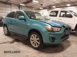 2014 Mitsubishi Outlander Sport ES with VIN 4A4AR3AU1EE021925, listed as a IAAI auction lot 41263028 with 87,867 mi miles. Bid and sale history available at carsss.com. Image 1.