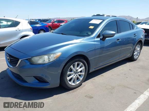 2015 Mazda Mazda6 i Sport with VIN JM1GJ1U55F1223886, listed as a IAAI auction lot 41980464 with 120,146 mi miles. Bid and sale history available at carsss.com. Image 2.