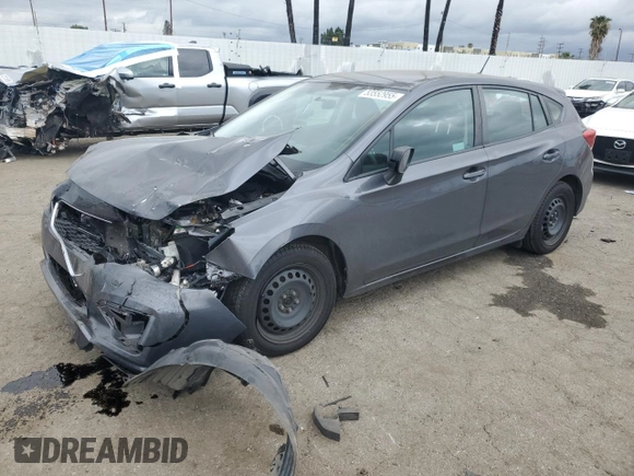 2018 Subaru Impreza with VIN 4S3GTAA64J3707522, listed as a Copart auction lot 53552955 with 49,652 mi miles and Salvage Title. Bid and sale history available at carsss.com. Image 1.