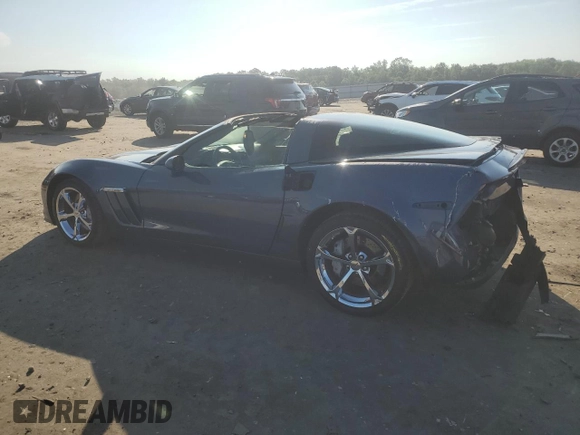 2011 Chevrolet Corvette Z16 Grand Sport 3LT with VIN 1G1YW2DW2B5106525, listed as a Copart auction lot 63460725 with 75,931 mi miles and Salvage title. Bid and sale history available at DreamBid. Image 2.