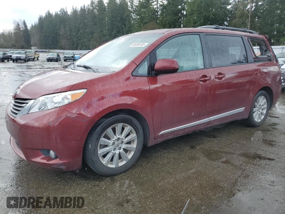 2012 Toyota Sienna XLE with VIN 5TDDK3DC8CS047778, listed as a Copart auction lot 49496155 with 100,522 mi miles and Salvage Title. Bid and sale history available at carsss.com. Image 1.
