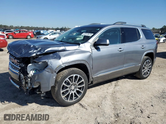 2021 GMC Acadia Denali with VIN 1GKKNPLS6MZ205103, listed as a Copart auction lot 42973675 with 39,506 mi miles and Salvage Title. Bid and sale history available at carsss.com. Image 1.