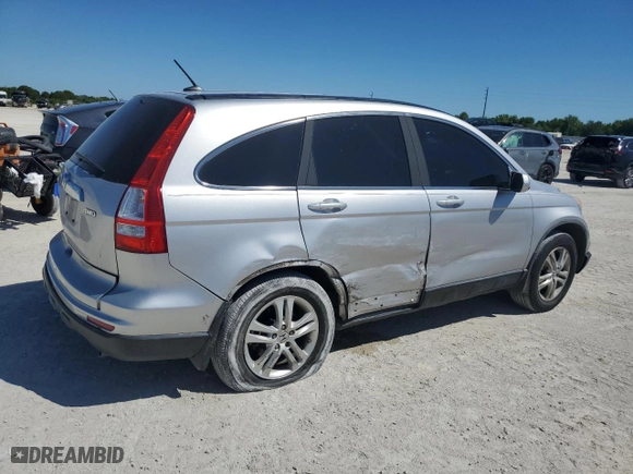 2010 Honda CR-V EX-L with VIN 5J6RE4H74AL072881, listed as a Copart auction lot 49327245 with 71,342 mi miles and Salvage Title. Bid and sale history available at carsss.com. Image 3.