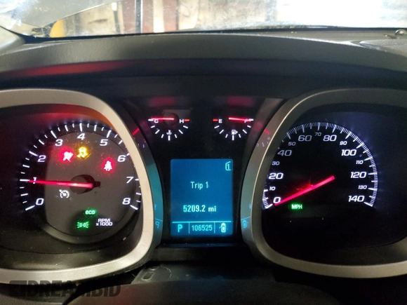 2010 Chevrolet Equinox LTZ z VIN 2CNALFEW5A6272334, wystawiony jako Copart lot #45674335 z przebiegiem 106 525 mil mil oraz Szkoda całkowita • Salvage title. Historia ofert i sprzedaży dostępna na DreamBid. Obrazek 9.