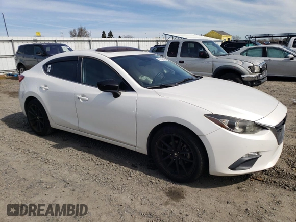 2014 Mazda 3 i Grand Touring with VIN JM1BM1W71E1200216, listed as a Copart auction lot 47188425 with 80,689 mi miles and Salvage Title. Bid and sale history available at carsss.com. Image 4.