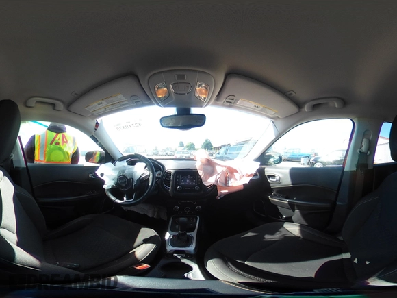 2017 Jeep Compass Sport with VIN 3C4NJDAB1HT628125, listed as a IAAI auction lot 42218375 with 52,415 mi miles and . Bid and sale history available at DreamBid. Image 19.