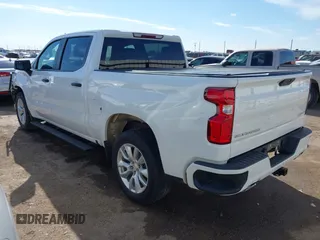 2020 Chevrolet Silverado 1500 Custom with VIN 3GCPWBEF3LG198949, listed as a IAAI auction lot 41305190 with 51,999 mi miles. Bid and sale history available at carsss.com. Image 3.