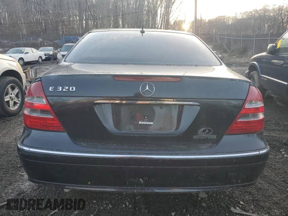 2005 Mercedes-Benz E-Class 3.2L with VIN WDBUF65J15A617718, listed as a Copart auction lot 42322955 with 0 mi miles and Salvage Title. Bid and sale history available at carsss.com. Image 6.