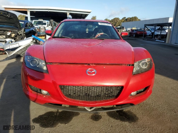 2004 Mazda RX-8 with VIN JM1FE173340103274, listed as a Copart auction lot 80391344 with 0 mi miles and Salvage Title. Bid and sale history available at carsss.com. Image 5.