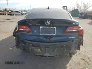 2017 Acura TLX V6 w/Technology Pkg with VIN 19UUB3F5XHA000384, listed as a Copart auction lot 45131705 with 107,421 mi miles and Salvage Title. Bid and sale history available at carsss.com. Image 6.