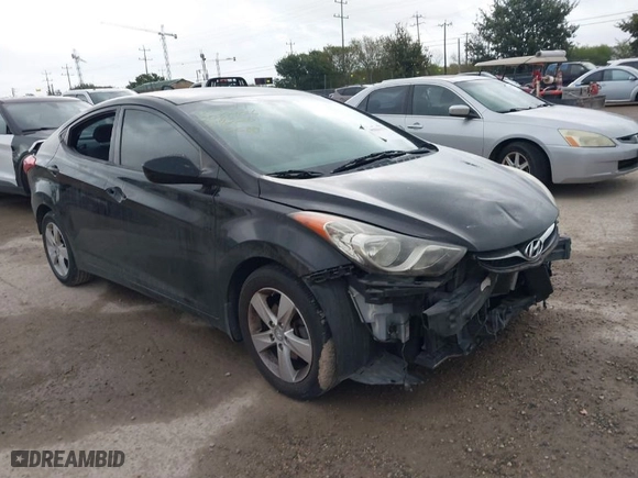2013 Hyundai Elantra Limited with VIN 5NPDH4AE4DH418226, listed as a IAAI auction lot 40884179 with 115,181 mi miles. Bid and sale history available at carsss.com. Image 1.