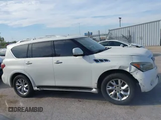 2012 Infiniti QX56 8-passenger with VIN JN8AZ2NC3C9317218, listed as a IAAI auction lot 42068393 with 221,820 mi miles. Bid and sale history available at carsss.com. Image 13.