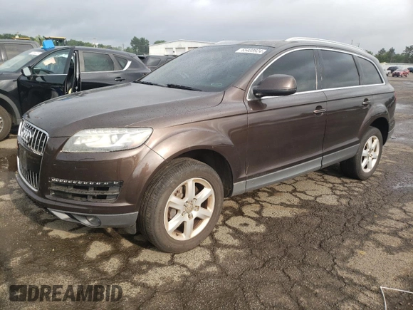 2014 Audi Q7 3.0T Premium with VIN WA1CGAFE5ED002578, listed as a Copart auction lot 65408924 with 99,000 mi miles and Salvage Title. Bid and sale history available at carsss.com. Image 1.