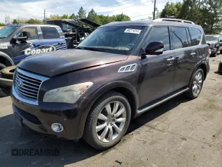 2012 Infiniti QX56 8-passenger with VIN JN8AZ2NC4C9317535, listed as a Copart auction lot 69211014 with 157,117 mi miles and Clean Title. Bid and sale history available at carsss.com. Image 1.