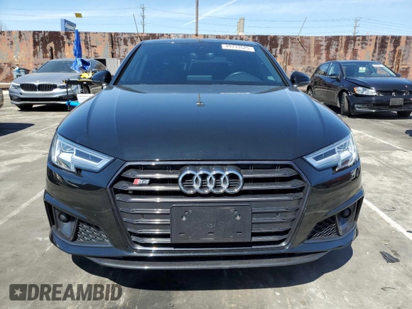 2019 Audi S4 Premium Plus z VIN WAUB4AF40KA054826, wystawiony jako Copart lot #49733525 z przebiegiem 38 042 mil mil oraz Szkody całkowita. Historia ofert i sprzedaży dostępna na DreamBid. Obrazek 5.