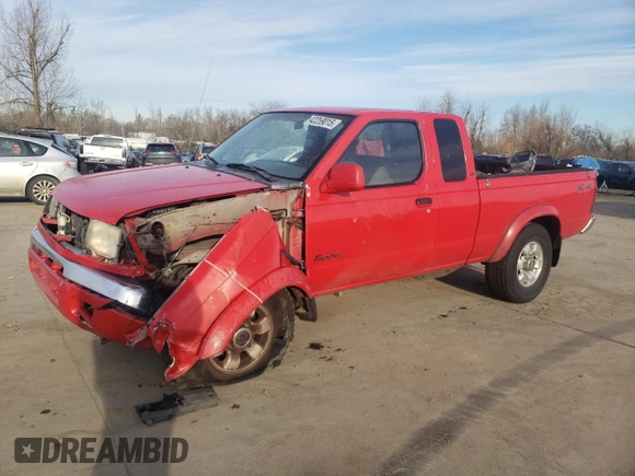 1999 Nissan Frontier XE with VIN 1N6ED26Y2XC312863, listed as a Copart auction lot 42259015 with 212,666 mi miles and Salvage title. Bid and sale history available at DreamBid. Image 1.