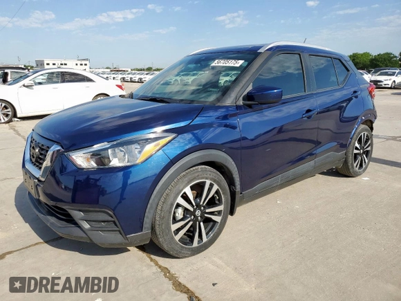 2020 Nissan Kicks SV с VIN 3N1CP5CV3LL536271, выставлен на аукционе Copart как лот 56705175 с пробегом 18 403 миль миль и Списание • Salvage title. История ставок и продаж доступна на DreamBid. Изображение 1.