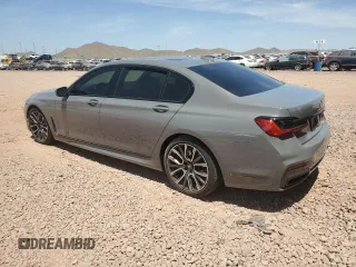 2022 BMW 7 Series 740i with VIN WBA7T2C01NCG99089, listed as a Copart auction lot 58748775 with 40,533 mi miles and Salvage title. Bid and sale history available at DreamBid. Image 2.
