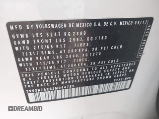 2018 Volkswagen Tiguan SEL с VIN 3VV3B7AX8JM044789, выставлен на аукционе IAAI как лот 42165937 с пробегом 98 463 миль миль и . История ставок и продаж доступна на DreamBid. Изображение 9.