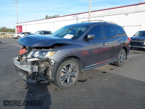 2017 Nissan Pathfinder SL with VIN 5N1DR2MM4HC623692, listed as a IAAI auction lot 40493909 with 68,563 mi miles and . Bid and sale history available at DreamBid. Image 17.