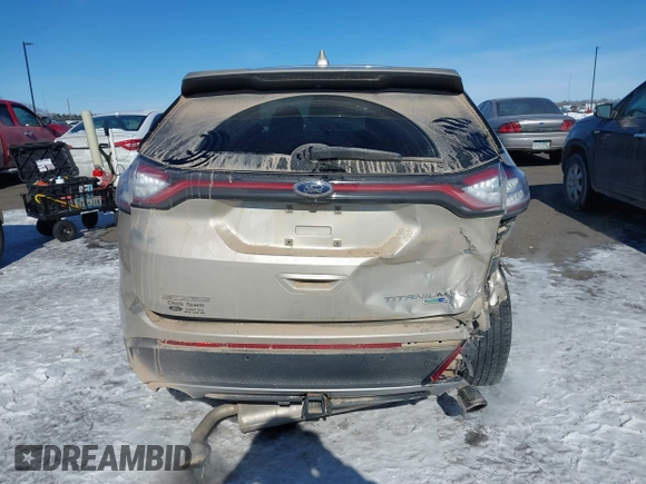 2017 Ford Edge Titanium z VIN 2FMPK4K99HBB27640, wystawiony jako IAAI lot #41623738 z przebiegiem 98 000 mil mil oraz . Historia ofert i sprzedaży dostępna na DreamBid. Obrazek 16.
