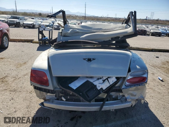 2013 Bentley Continental GT with VIN SCBGU3ZA4DC085710, listed as a Copart auction lot 87856195 with Not Provided miles and Salvage Title. Bid and sale history available at DreamBid. Image 6.