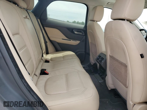2018 Jaguar F-Pace 25t Prestige with VIN SADCK2FX6JA279736, listed as a Copart auction lot 53199595 with 62,176 mi miles and Salvage title. Bid and sale history available at DreamBid. Image 10.