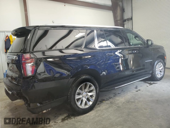 2024 Chevrolet Suburban Premier with VIN 1GNSCFKDXRR183166, listed as a Copart auction lot 56149744 with 4,321 mi miles and Clean title. Bid and sale history available at DreamBid. Image 3.