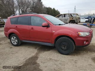 2011 Mitsubishi Outlander ES with VIN JA4AS2AW7BU608763, listed as a Copart auction lot 50945575 with 190,856 mi miles and Clean Title. Bid and sale history available at carsss.com. Image 4.