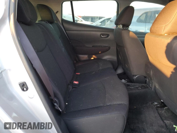 2015 Nissan LEAF SV with VIN 1N4AZ0CP8FC316522, listed as a Copart auction lot 41827135 with 52,635 mi miles and Salvage Title. Bid and sale history available at carsss.com. Image 10.