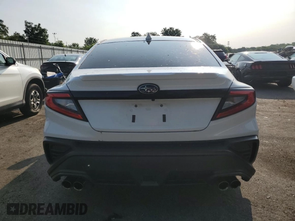 2022 Subaru WRX Premium with VIN JF1VBAF67N9014181, listed as a Copart auction lot 60306545 with 29,597 mi miles and Salvage title. Bid and sale history available at DreamBid. Image 6.