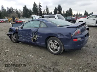 2000 Mitsubishi Eclipse GT with VIN 4A3AC54L9YE148589, listed as a Copart auction lot 42258715 with 190,346 mi miles and Salvage Title. Bid and sale history available at carsss.com. Image 2.