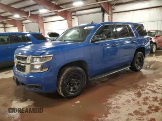 2018 Chevrolet Tahoe Commercial z VIN 1GNSKDEC6JR312258, wystawiony jako Copart lot #47268985 z przebiegiem 117 782 mil mil oraz Czysty tytuł • Clean title. Historia ofert i sprzedaży dostępna na DreamBid. Obrazek 1.