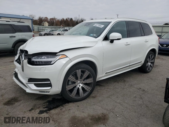 2023 Volvo XC90 Ultimate with VIN YV4062PA5P1937842, listed as a Copart auction lot 80275964 with 0 mi miles and Salvage Title. Bid and sale history available at carsss.com. Image 1.