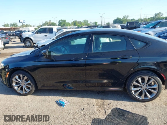 2015 Chrysler 200 S with VIN 1C3CCCBB8FN696188, listed as a IAAI auction lot 41978934 with 107,512 mi miles and . Bid and sale history available at DreamBid. Image 14.
