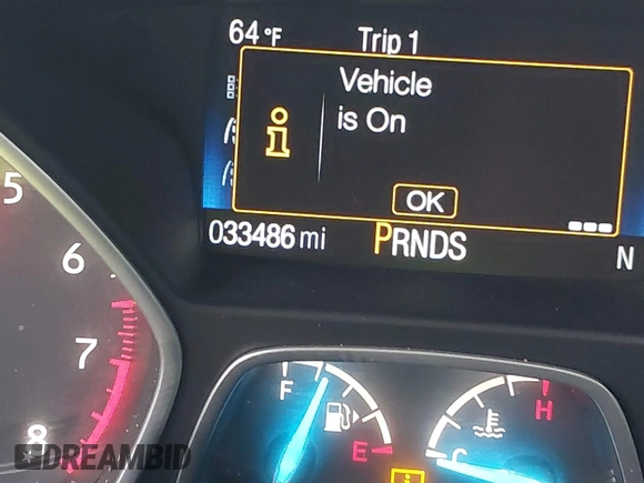 2018 Ford Escape S with VIN 1FMCU0F73JUA03910, listed as a IAAI auction lot 41899146 with 33,486 mi miles and . Bid and sale history available at carsss.com. Image 16.