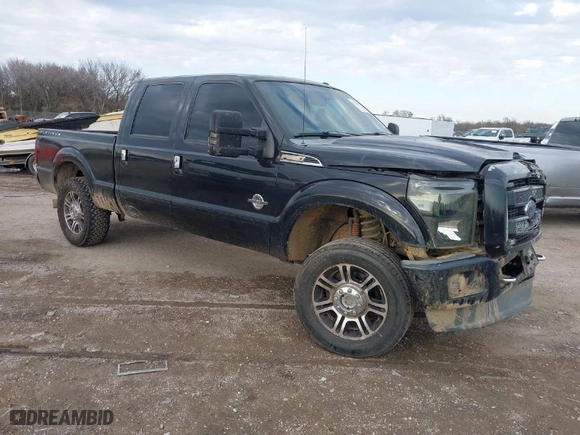 2015 Ford Super Duty F-250 SRW Lariat with VIN 1FT7W2BTXFEA69113, listed as a IAAI auction lot 41288189 with 280,583 mi miles. Bid and sale history available at carsss.com. Image 1.